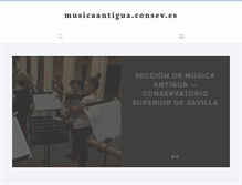 Tablet Screenshot of musicaantigua.consev.es